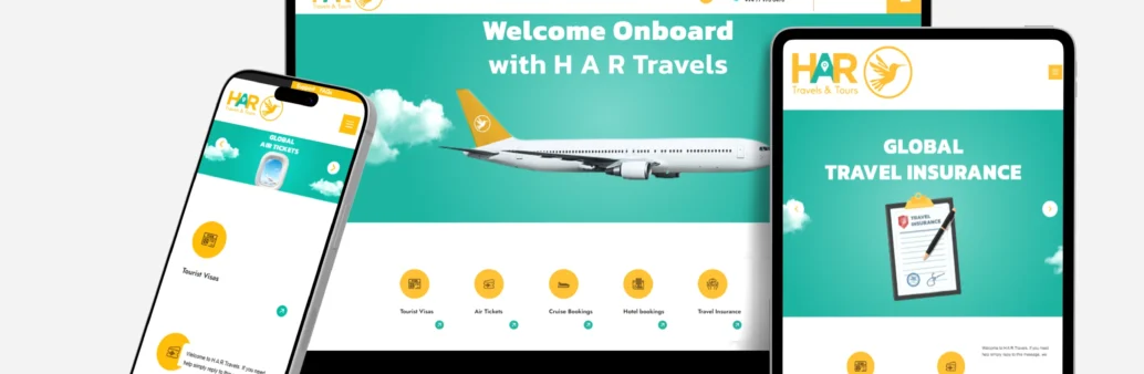 HAR Travels travel website design and development by Zypher Tech Sri Lanka