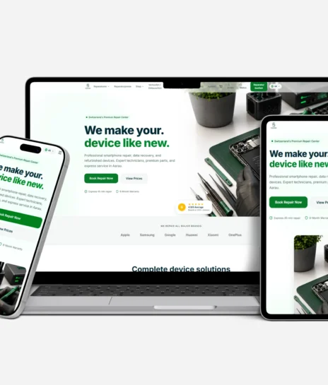 Phonemaker business website design and development Switzerland by Zypher Tech