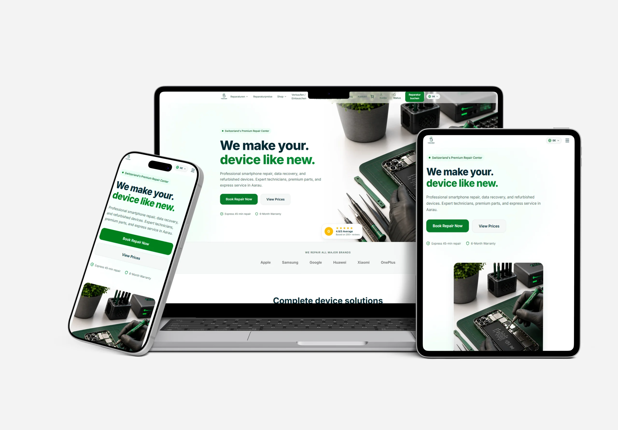 Phonemaker business website design and development Switzerland by Zypher Tech